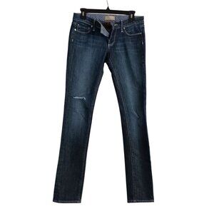 Paige Blue Heights Jeans Women’s 27 Low Rise Straight Leg Denim Stretch Pants